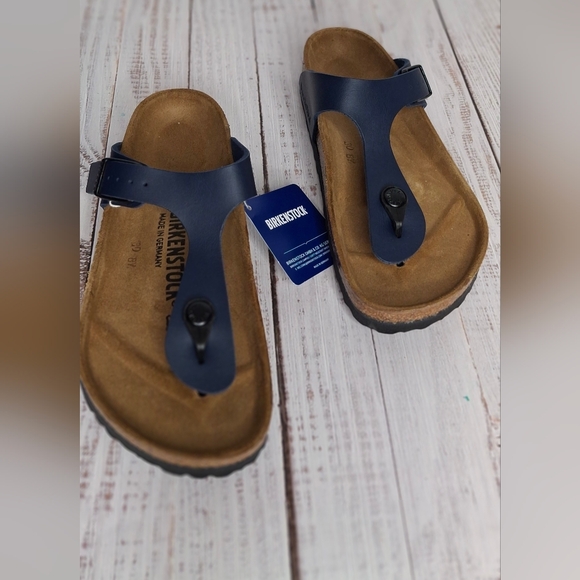 Birkenstock Shoes - NIB Birkenstock Gizeh Blue Navy Thong Sandals Flip Flops Shoes regular 36/US 5-6